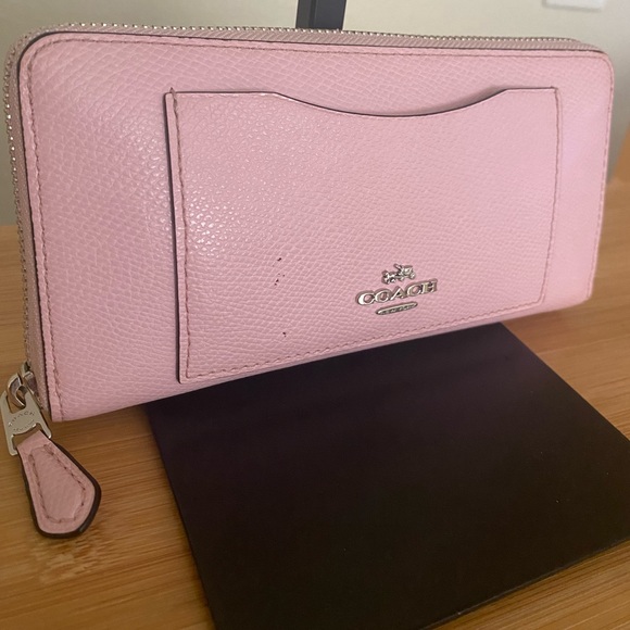 Coach Handbags - COACH Accordion Zip Around Wallet Style F54007 in Confetti Pink